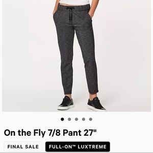 On the fly pant 7/8 Luxtreme in heathered black